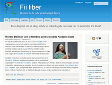 Tablet Screenshot of fii-liber.ro